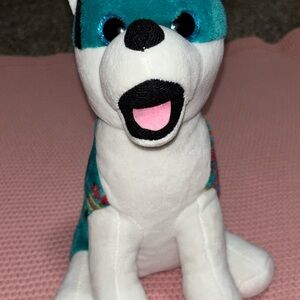 Nativo Teal Husky Dog Plush